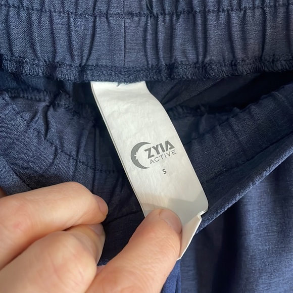 Navy Blue Zyia Jogger Pants - Picture 3 of 5